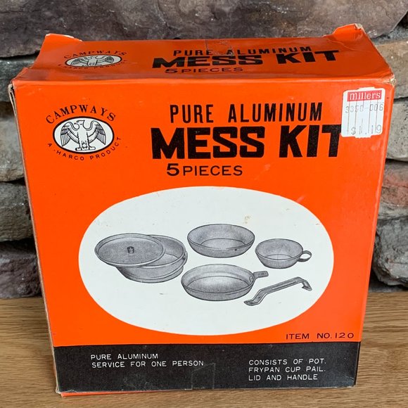 VTG Mess Kit Campways Aluminum Camping Boy Girl Scouts Harco - Picture 8 of 8
